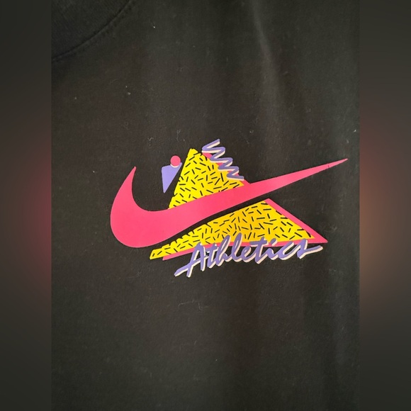 Nike Mens Athletic Dri Fit Graphic Print Double Sided T Shirt SZ LG Short Sleeve - Picture 3 of 8